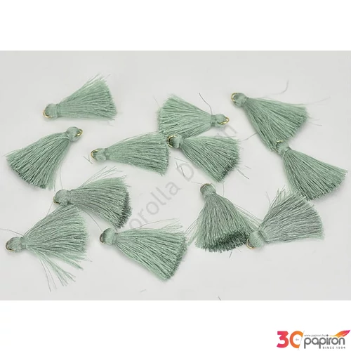 Bojt textil egyszínű fényes menta (12db/csomag) [5998997713964]