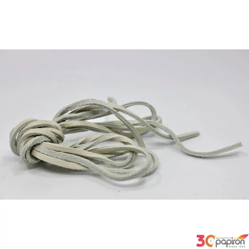 Bőrszál fehér 2 db/csomag, kb. 80 cm