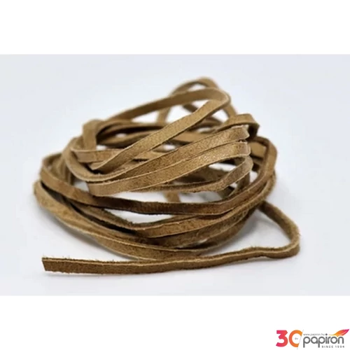 Bőrszál világosbarna 2 db/csomag, kb. 80 cm