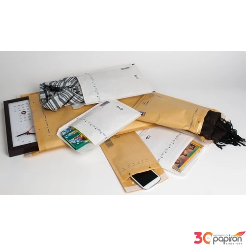 Boríték légpárnás W2/B12 barna 140x225 mm külméret, 120x215 mm belméret 200db/doboz
