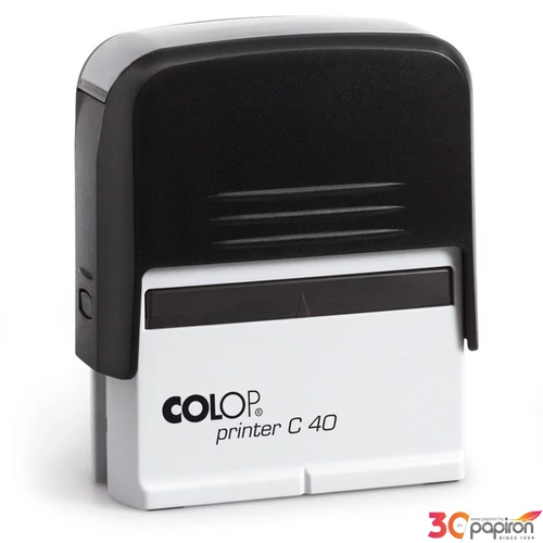 Bélyegző Colop Printer C40 zöld, világoskék, piros, sárga , sötétkék, szürke házzal