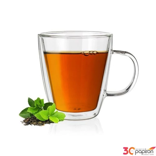 Cappuccinos-teás bögre 285ml duplafalú Thermo