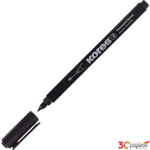 Alkoholos CD marker Kores 1mm fekete Írószerek KORES 22100