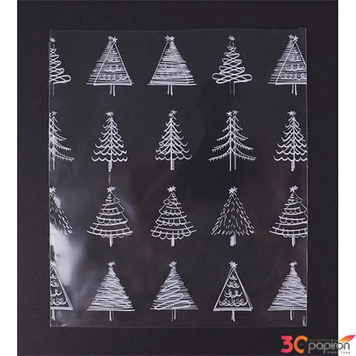 Celofán tasak BOPP 100x150mm karácsonyi mintás