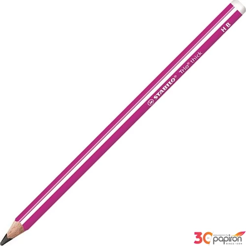 Ceruza HB Stabilo Trio thick háromszögletű - rózsaszín test Stabilo grafitceruza 399/01HB