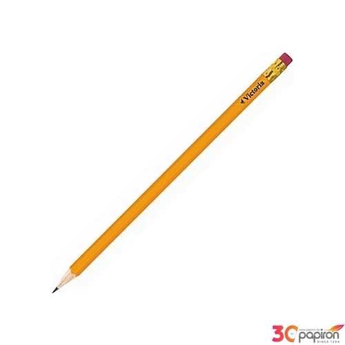 Ceruza HB Victoria 100 C radírral sárga test grafitceruza gyűjtó:12db/csom