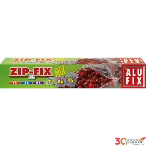 Cipzáras zacskó 1l 3l 6l ALUFIX Zipp Fix