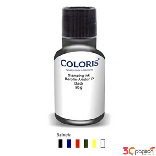 Bélyegzőfesték STK Coloris Berolin-Ariston P red - piros 50ml textilre