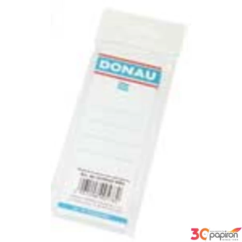 Cserecímke 75mm Donau iratrendezőhöz, kétoldalas 28x153mm feh. Iratrendezés DONAU 8370920-09PL