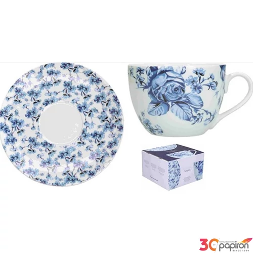 Csésze+alj 200ml Porcelán egyszemélyes, Hampton by Mikasa 