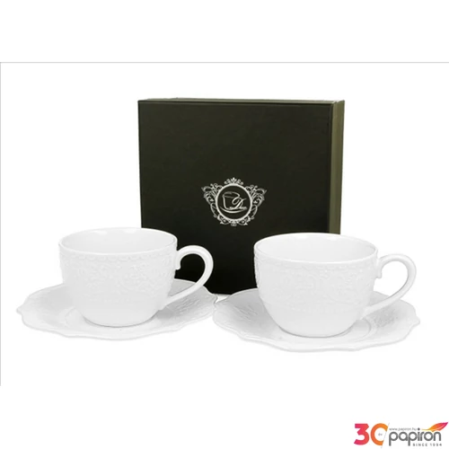 Csésze+alj Porcelán 2,1dl Alice 2db-os dobozban