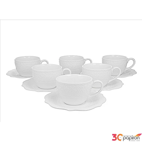 Csésze+alj Porcelán 2,1dl Alice 6db-os dobozban
