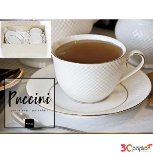 Csésze+alj Porcelán 250ml,2 személyes,dobozban
