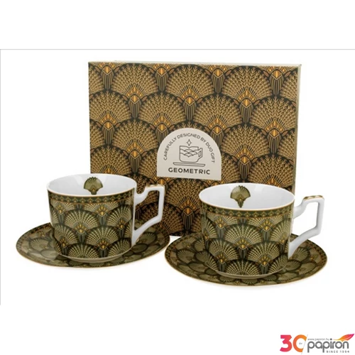 Csésze+alj Porcelán Verdigo 2db-os dobozban