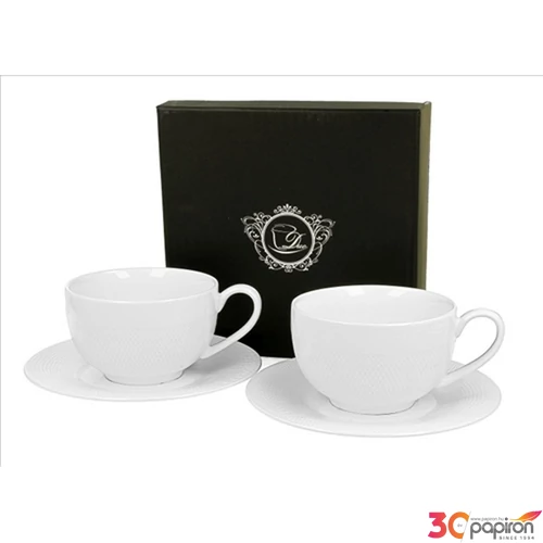 Csésze+alj Porcelán 2,5dl Diamond 2db-os dobozban