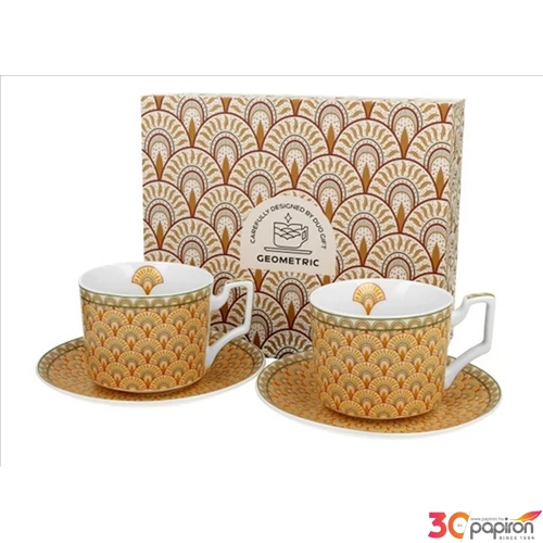 Csésze+alj Porcelán 2,5dl Solis 2db-os dobozban