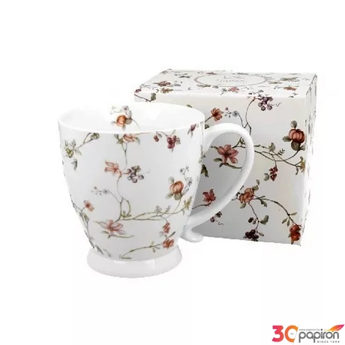Bögre porcelán 500ml talpas safa 