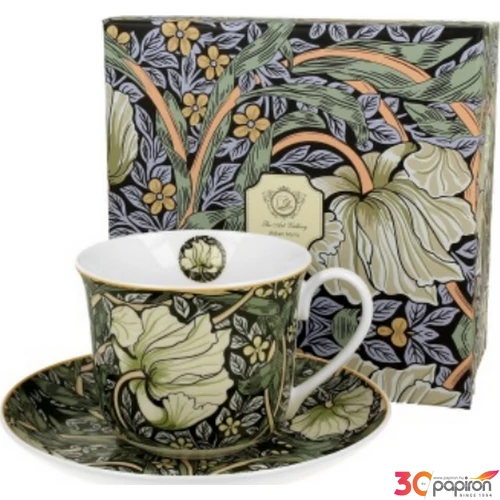 Csésze+alj Porcelán 4dl William Morris:Pimpernel dobozban