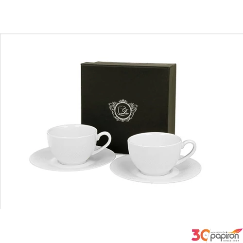 Csésze+alj Porcelán 75ml Diamond 2db-os dobozban