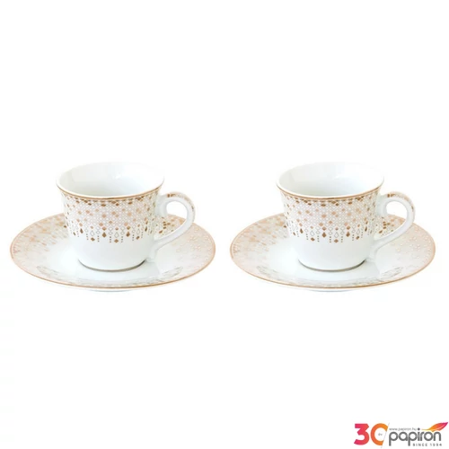 Csésze+alj Porcelán karácsonyi 80ml Festive 2db-os dobozban