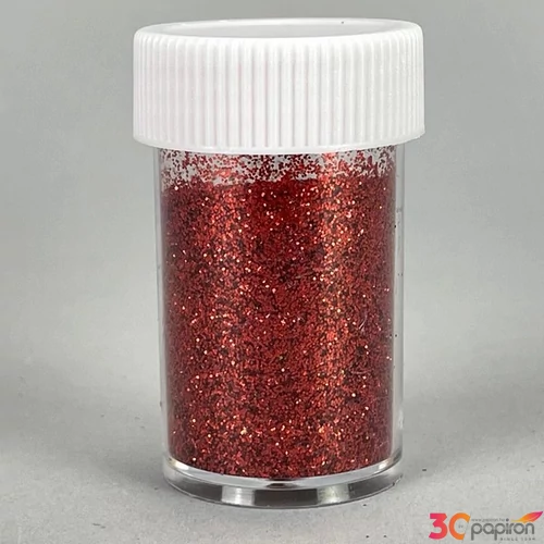 Csillámpor 15g piros