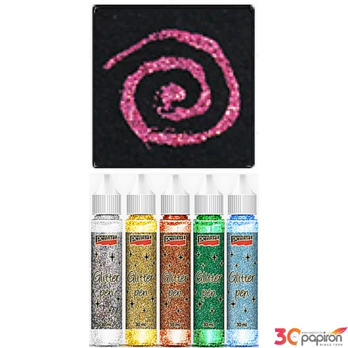 Csillámtoll 30ml világos pink Pentart dekor ragasztó