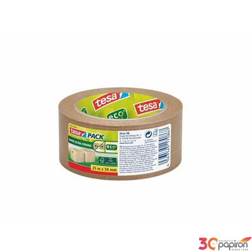 Csomagolószalag, papír 50 mm x 25 m TESA "Ultra Strong", barna