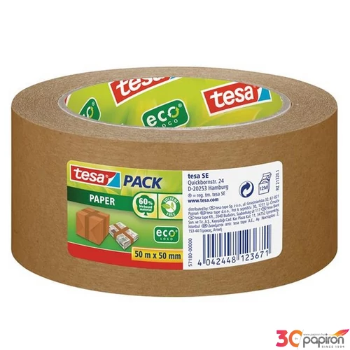 Csomagolószalag, papír 50 mm x 50 m TESA "tesapack" barna