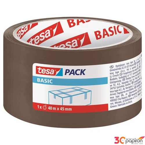 Csomagolószalag Tesa 45 mm x 40 m,tesapack Basic, barna