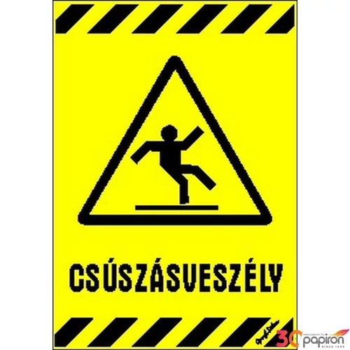 Tábla Matrica C Csúszásveszély
