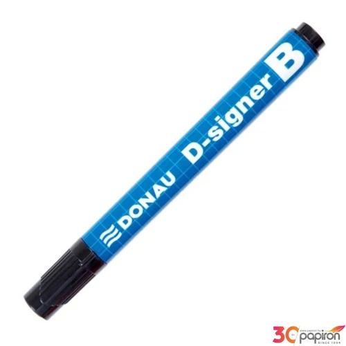 Táblamarker DONA D-signer B' 2-4mm kerek hegyű fekete Írószerek DONAU 7372001-01PL