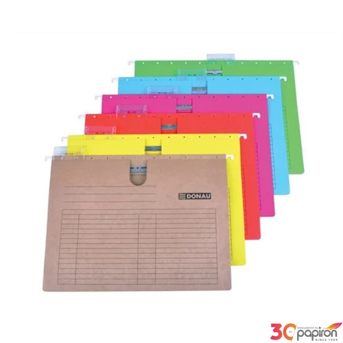 Függőmappa A4 karton Donau Piros gyorsfűzős 5db/csomag Iratrendezés DONAU 7430001PL-04