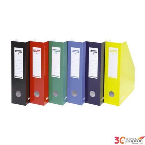 Iratpapucs karton Donau 80mm összehajtható fekete Iratrendezés DONAU 7649201-01FSC