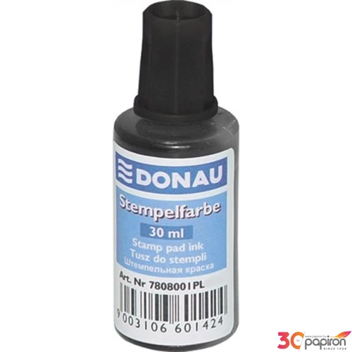 Bélyegzőfesték Donau fekete 30ml DONAU 7808001PL-F01