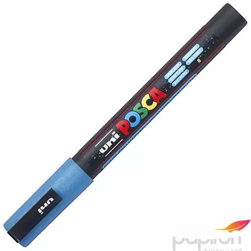 Decormarker UNI-BALL Posca 0,9-1,3mm fényes kék Írószerek UNI-BALL PC-3M