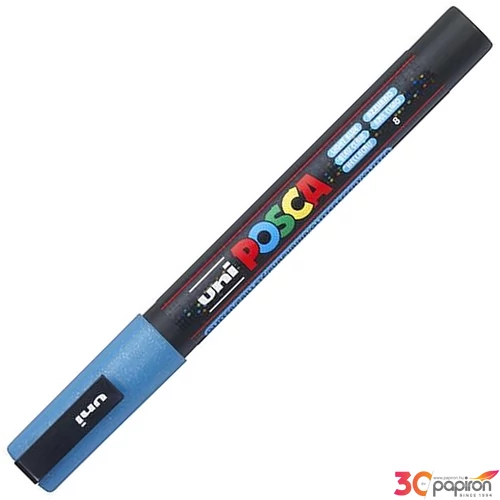 Decormarker UNI-BALL Posca 0,9-1,3mm vízbázisu akril mark fény. kék Írószerek UNI Posca  PC-3M