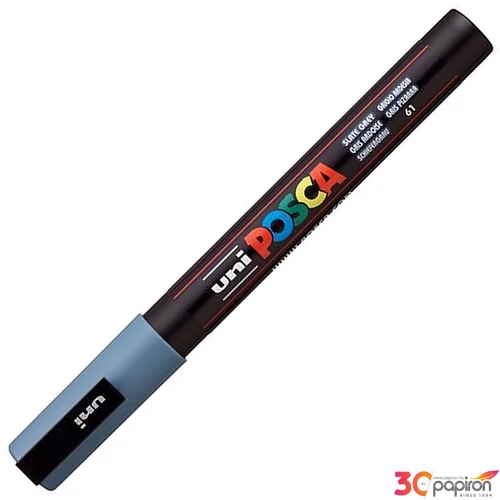 Decormarker UNI-BALL Posca 0,9-1,3mm vízbázisu akril mar palaszürke Írószerek UNI Posca  PC-3M
