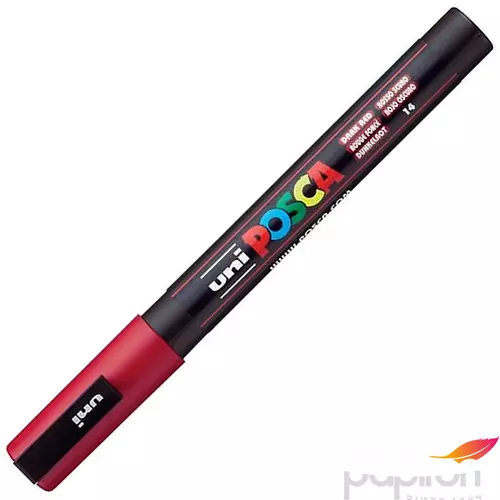 Decormarker UNI-BALL Posca 0,9-1,3mm sötétpiros Írószerek UNI-BALL PC-3M