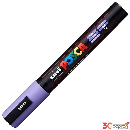 Decormarker UNI-BALL Posca 1,8-2,5mm halványlila akril marker Írószerek UNI-BALL PC-5M