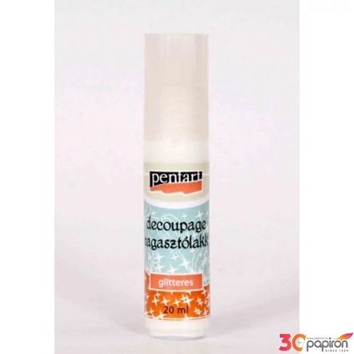 Decoupage ragasztólakk 20ml Pentart glitteres 5261