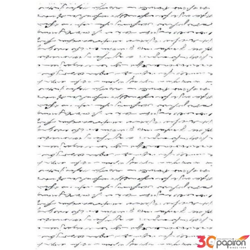 Decoupage rizspapír A4 ITD-R0053, írás minta