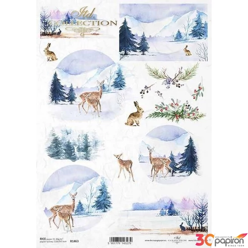 Decoupage rizspapír A4