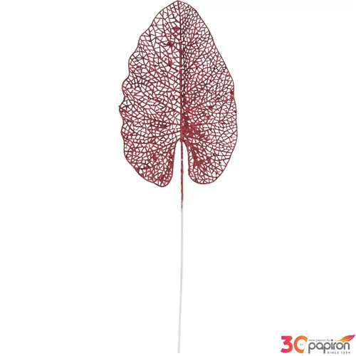 Dekorág banánlevél 20' 70cm óriás glitteres ág vázadekor kpm