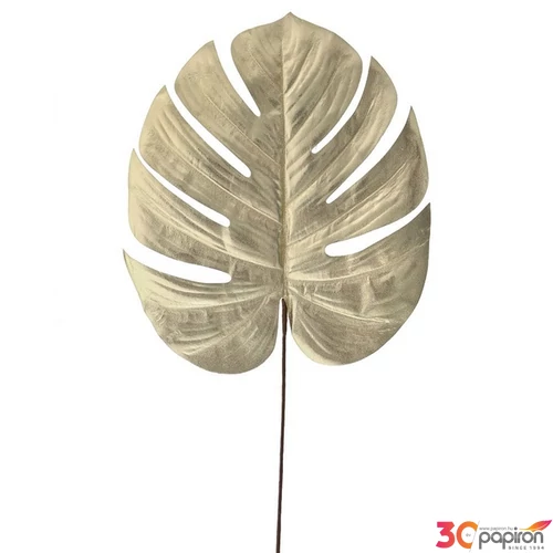 Dekorág pezsgő szín 23 monstera levél, 65cm