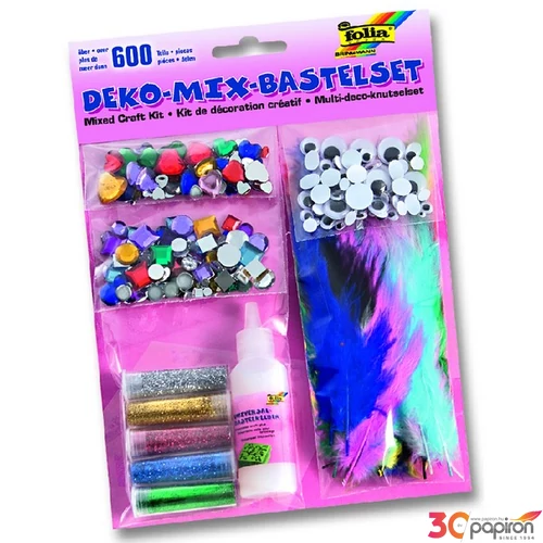 Dekor szett Folia 600db barkács kreatív kövek eszközök