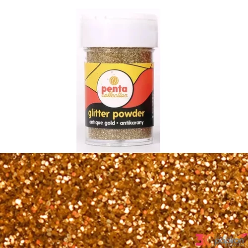 Csillámpor dekor 15gr antik arany