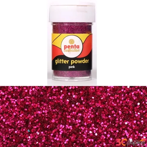 Csillámpor dekor 15gr pink