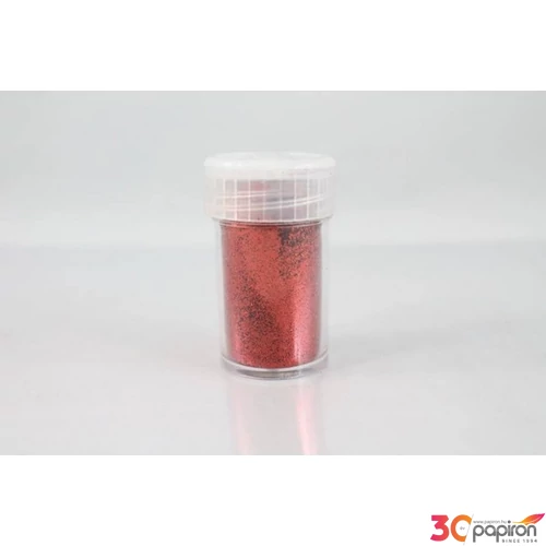 Csillámpor dekor 15gr piros