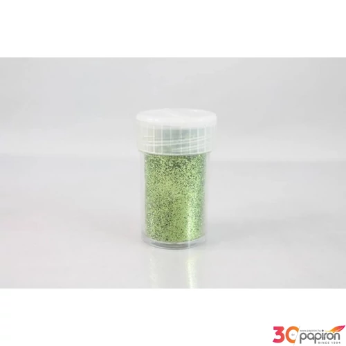 Csillámpor dekor 15gr világos zöld