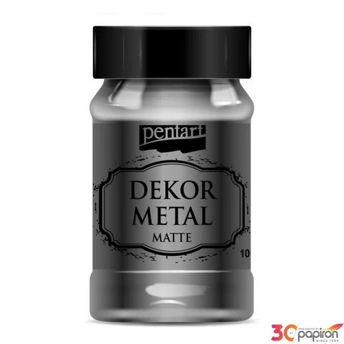 Dekorfesték matt 100ml Dekormetál matt antracit